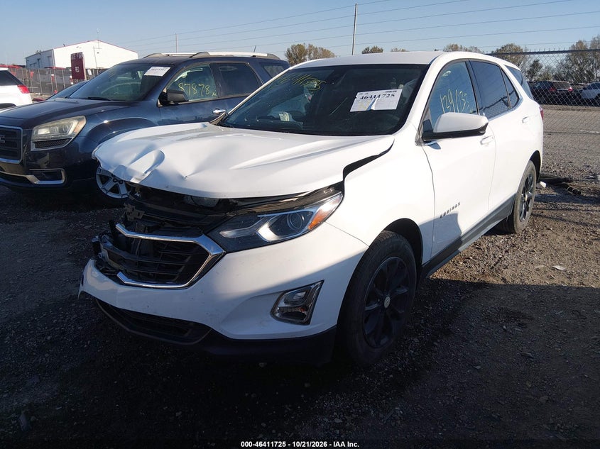 2020 Chevrolet Equinox Fwd Lt 1.5L Turbo, Удар спереди, IAAI, VIN 2GNAXKEV1L6146247 — фото 2