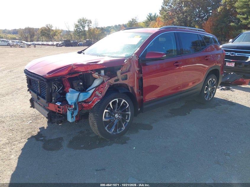 2022 GMC Terrain Awd Slt, Front End, IAAI, VIN 3GKALVEV2NL155970 — photo 2