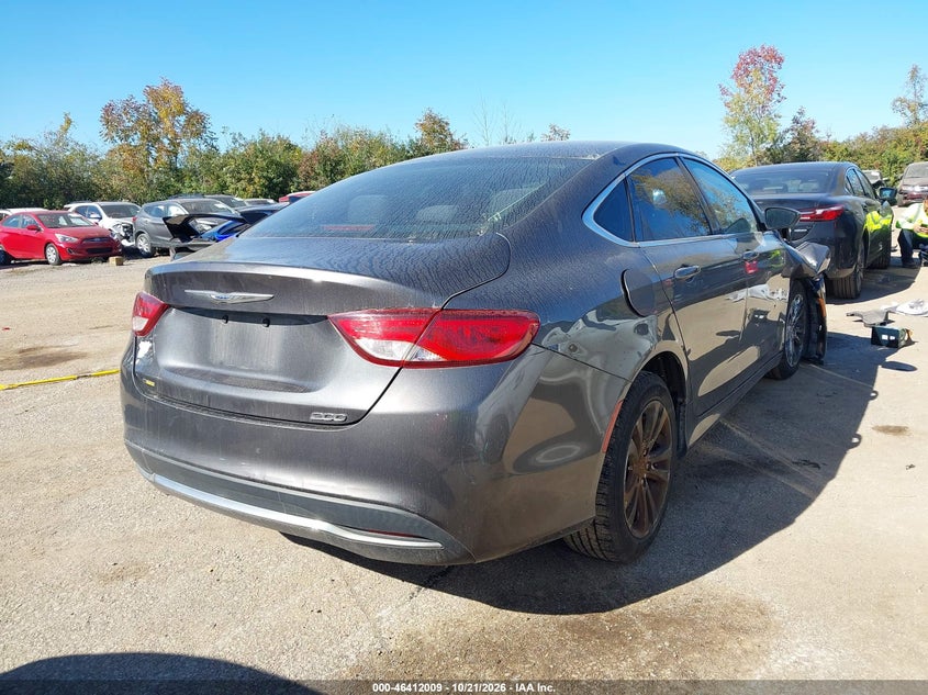 Vin: 1c3cccabxfn636740, lot: 46912375, chrysler 200 limited 20154