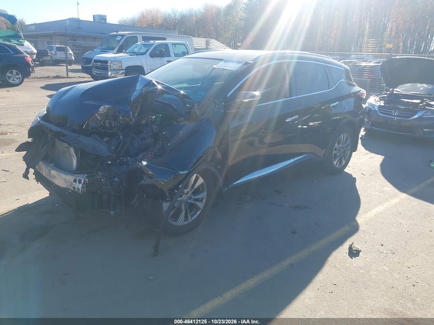 Vin: 5n1az2mh1fn250361, lot: 46912491, nissan murano sl 20152
