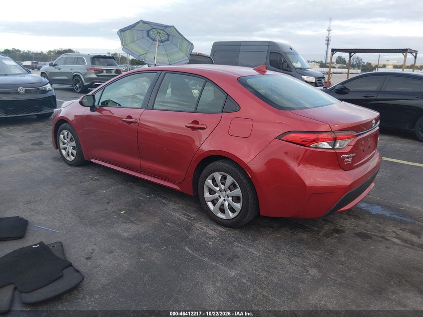 Vin: jtdeprae3lj088637, lot: 46912583, toyota corolla le 20203