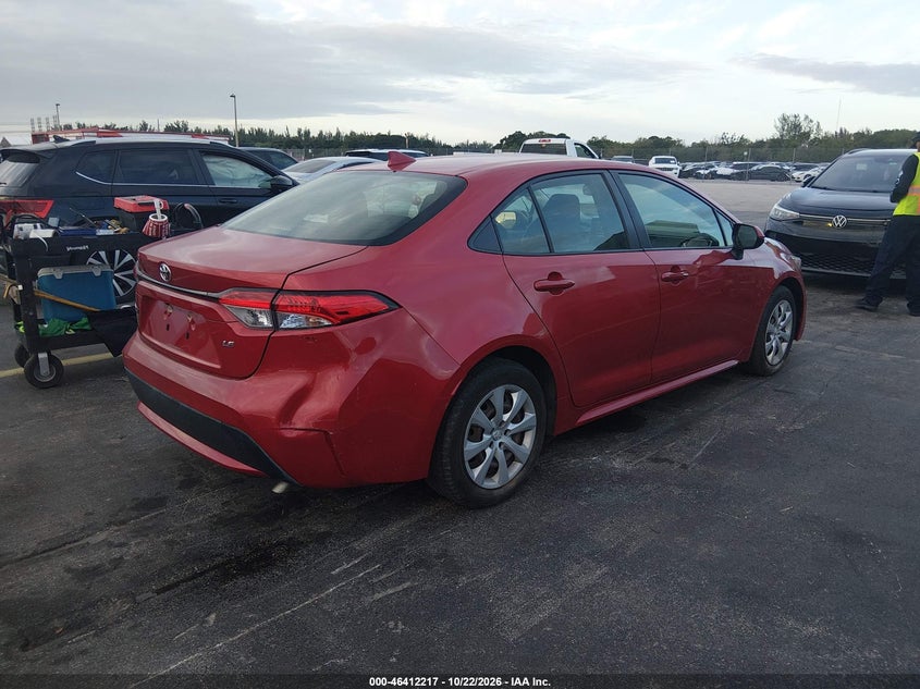 Vin: jtdeprae3lj088637, lot: 46912583, toyota corolla le 20204