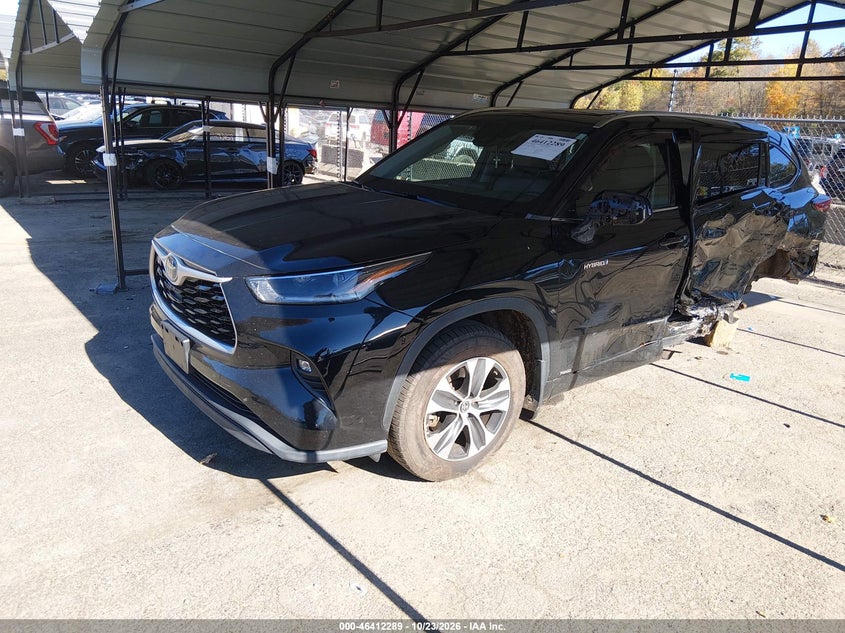 Vin: 5tdhbrch4ms044783, lot: 46912655, toyota highlander hybrid xle 20212