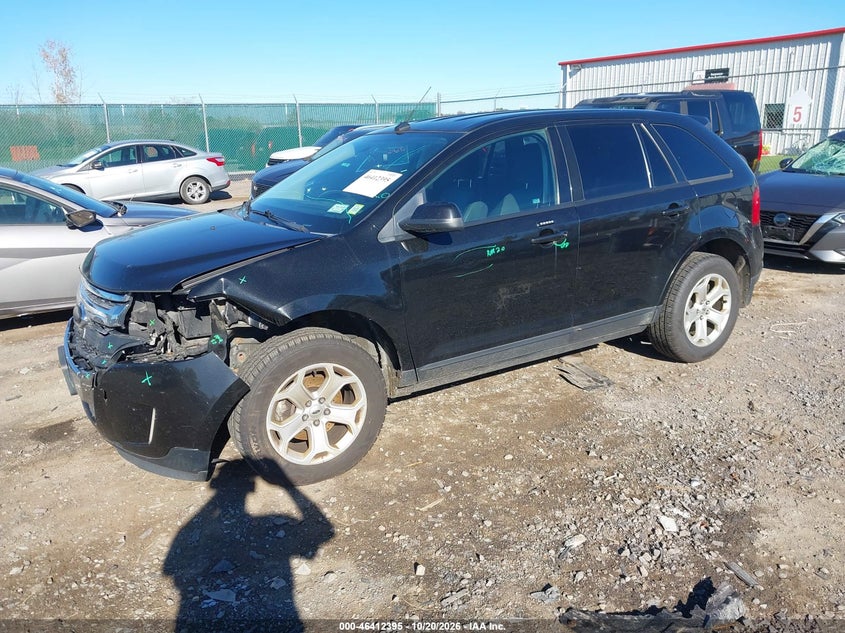 Vin: 2fmdk4jcxdbc94762, lot: 46912761, ford edge sel 20132