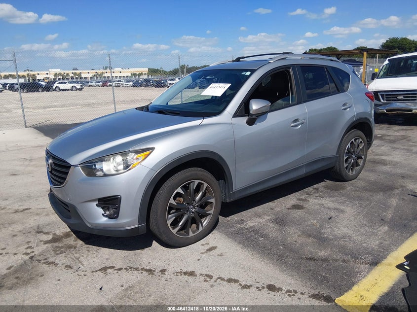 Vin: jm3ke2dy2g0756811, lot: 46912784, mazda cx-5 grand touring 20162