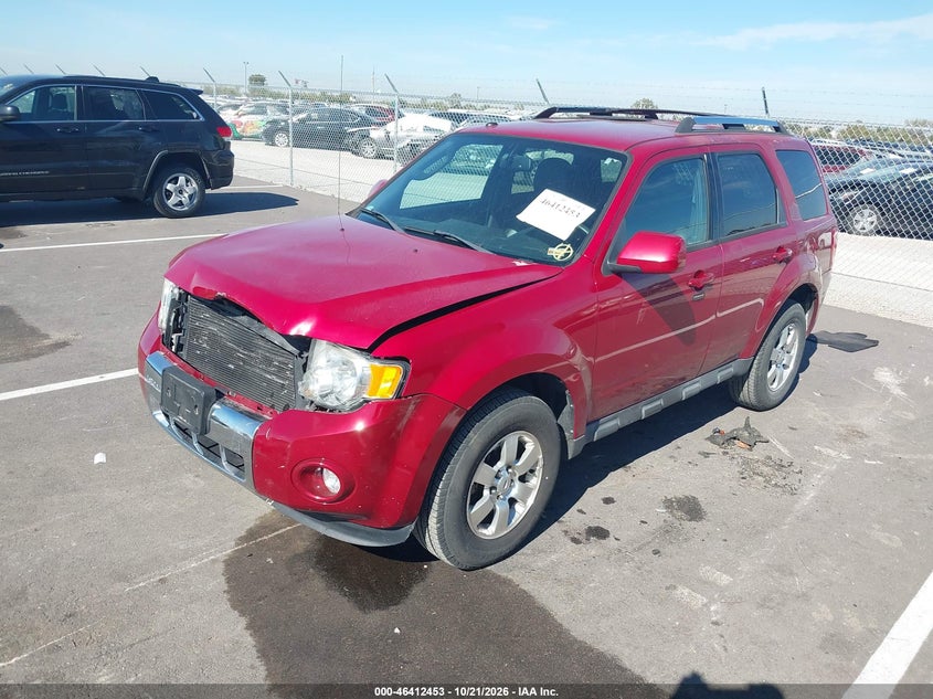 Vin: 1fmcu9eg8bkc13812, lot: 46912819, ford escape limited 20112
