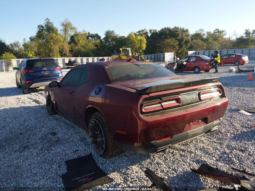 Vin: 2c3cdzfj1nh171742, lot: 46912857, dodge challenger r/t scat pack 20223