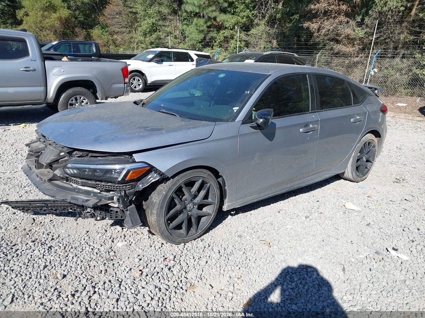 2023 Honda Civic Sport, Front End, IAAI, VIN 19XFL2H89PE018747 — photo 2