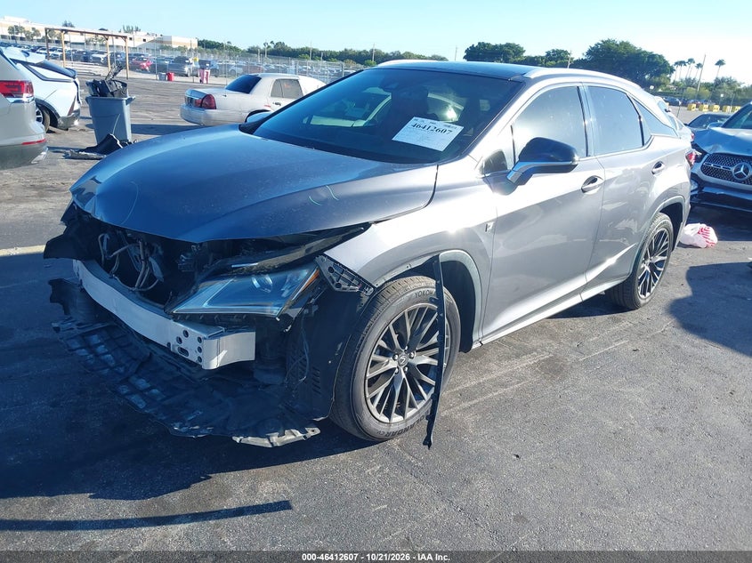 Vin: 2t2bzmca0gc041492, lot: 46912973, lexus rx 350 f sport 20162