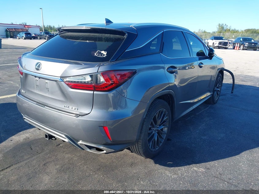 Vin: 2t2bzmca0gc041492, lot: 46912973, lexus rx 350 f sport 20164