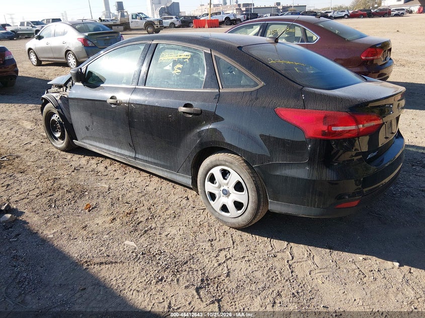 Vin: 1fadp3e23gl237492, lot: 46913009, ford focus s 20163