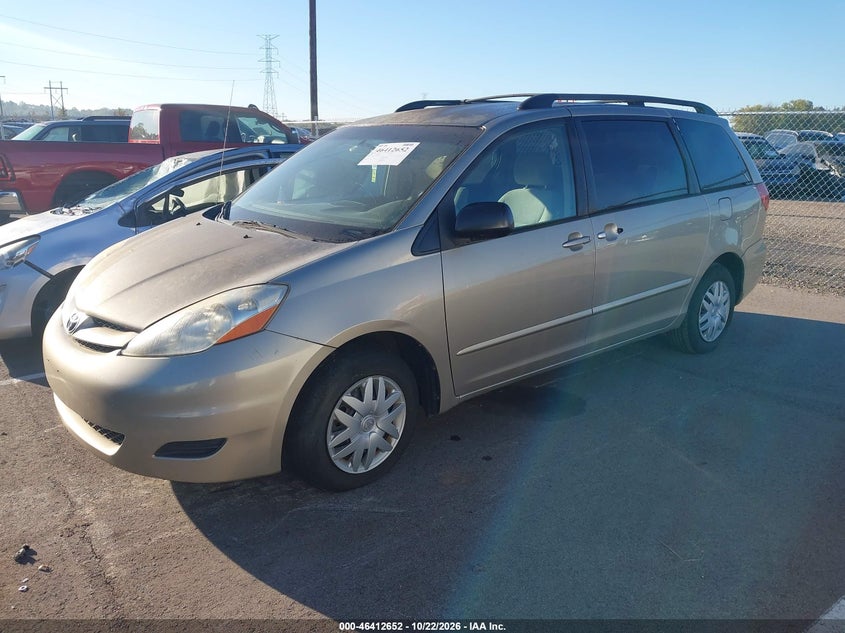 2008 Toyota Sienna Le, Обычный износ, IAAI, VIN 5TDZK23C78S169489 — фото 2