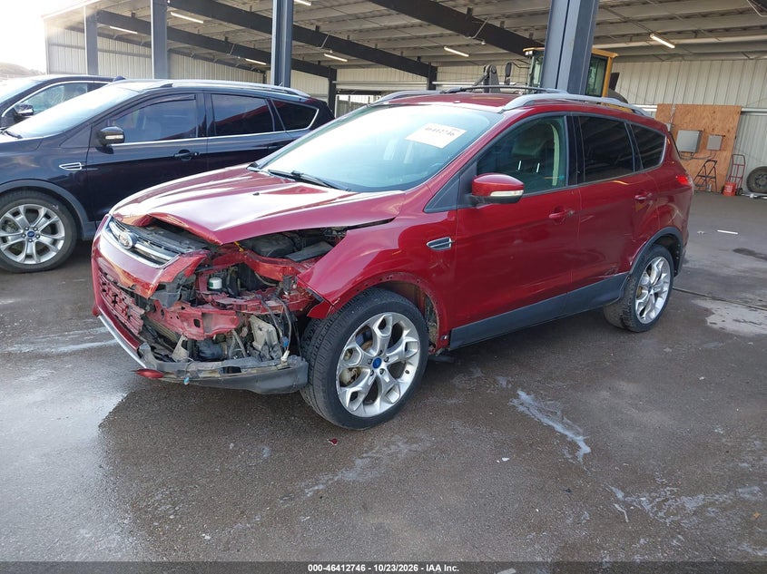 Vin: 1fmcu9j96dud10196, lot: 46913112, ford escape titanium 20132