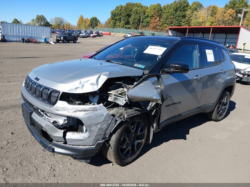 Vin: 3c4njdbb2nt196557, lot: 46913149, jeep compass altitude 4x4 20222