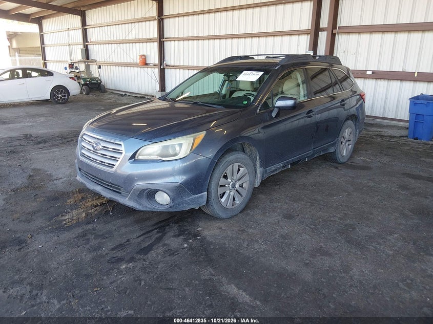 2015 Subaru Outback 2.5I Premium, Правий бік, IAAI, VIN 4S4BSBCC9F3314527 — фото 2