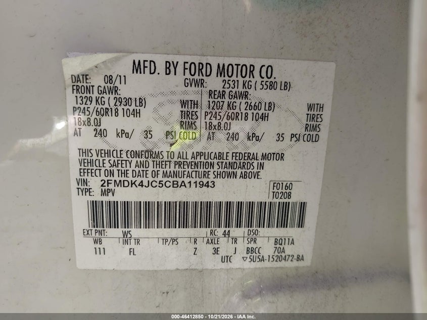 2012 FORD EDGE SEL · Фото 9
