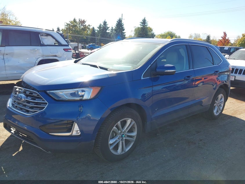 Vin: 2fmpk4j93lbb64659, lot: 46913253, ford edge sel 20202
