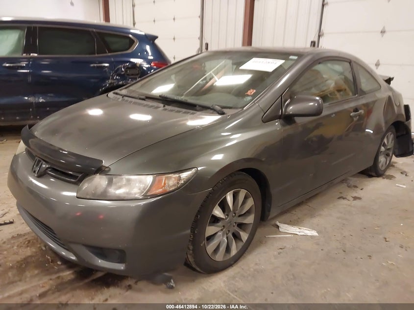 2010 Honda Civic Ex, Rear, IAAI, VIN 2HGFG1B84AH535877 — photo 2