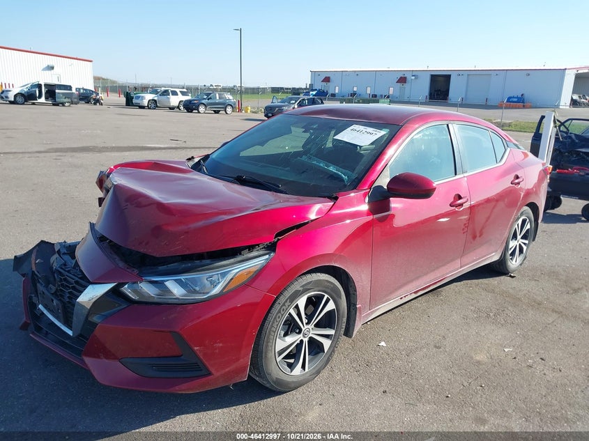 2021 Nissan Sentra Sv Xtronic Cvt, Right Front, IAAI, VIN 3N1AB8CV6MY267100 — photo 2