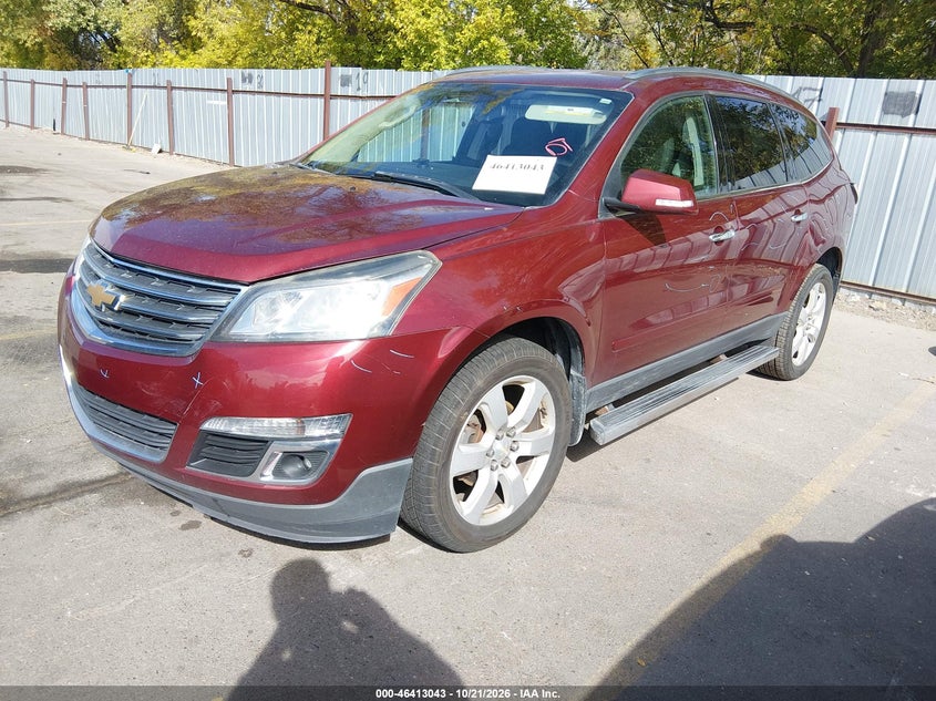 2017 Chevrolet Traverse 1Lt, Rear, IAAI, VIN 1GNKRGKD5HJ289591 — photo 2