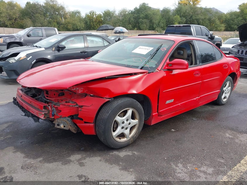 1998 Pontiac Grand Prix Gt, Повреждение двигателя, IAAI, VIN 1G2WP5219WF238240 — фото 2