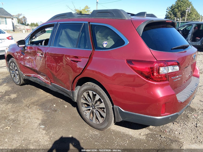 Vin: 4s4bsanc3h3223800, lot: 46913596, subaru outback 2.5i limited 20173