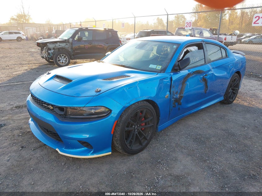 Vin: 2c3cdxgj2ph591497, lot: 46913706, dodge charger scat pack 20232
