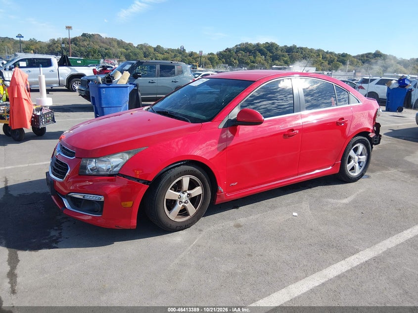 Vin: 1g1pc5sb2f7282684, lot: 46913755, chevrolet cruze 1lt auto 20152