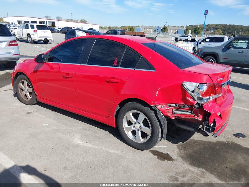 Vin: 1g1pc5sb2f7282684, lot: 46913755, chevrolet cruze 1lt auto 20153