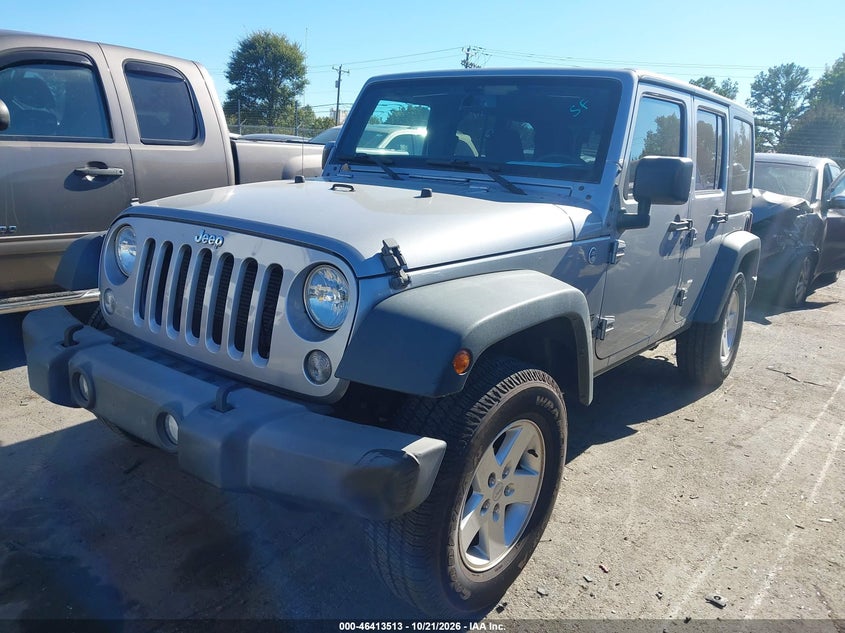 Vin: 1c4bjwdg7fl768713, lot: 46913879, jeep wrangler unlimited sport 20152