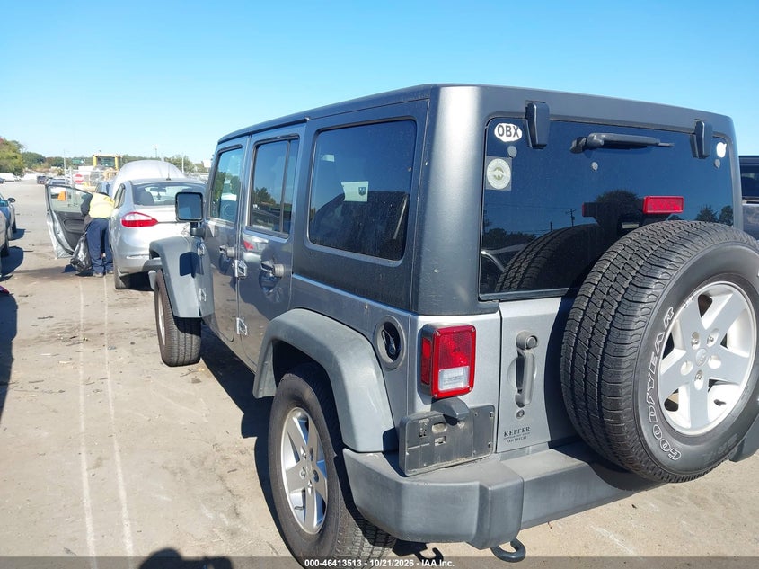 Vin: 1c4bjwdg7fl768713, lot: 46913879, jeep wrangler unlimited sport 20153
