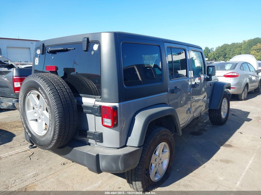 Vin: 1c4bjwdg7fl768713, lot: 46913879, jeep wrangler unlimited sport 20154