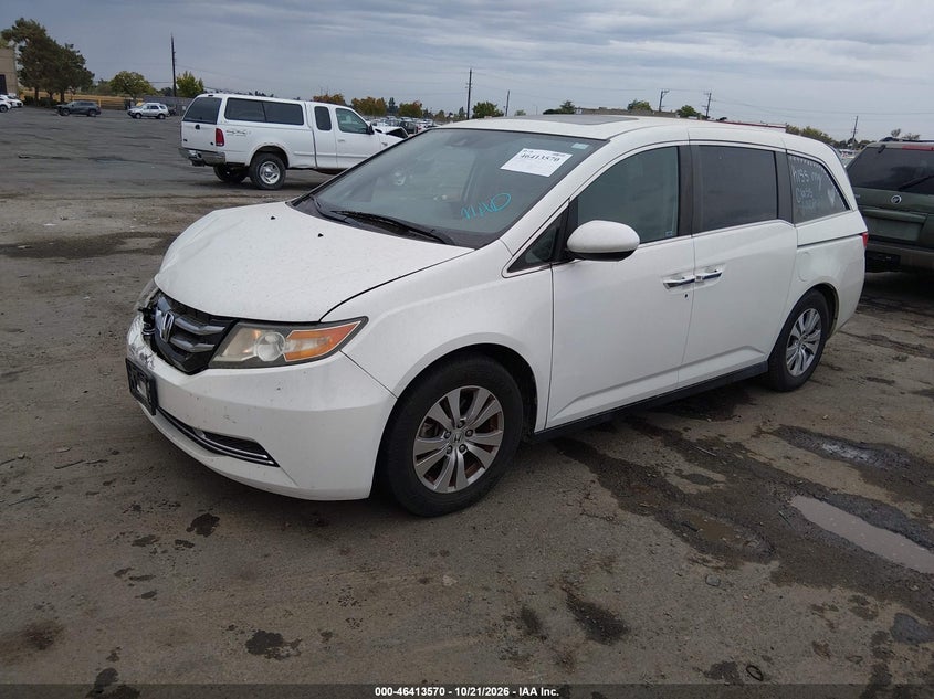 2015 Honda Odyssey Ex-L, Front End, IAAI, VIN 5FNRL5H65FB060340 — photo 2