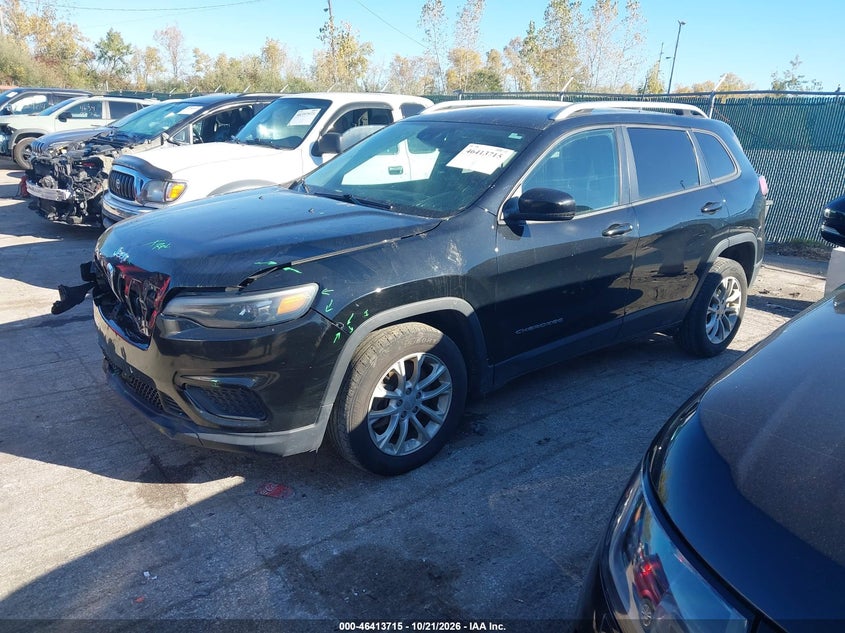 Vin: 1c4pjlcb0md116307, lot: 46914082, jeep cherokee latitude fwd 20212