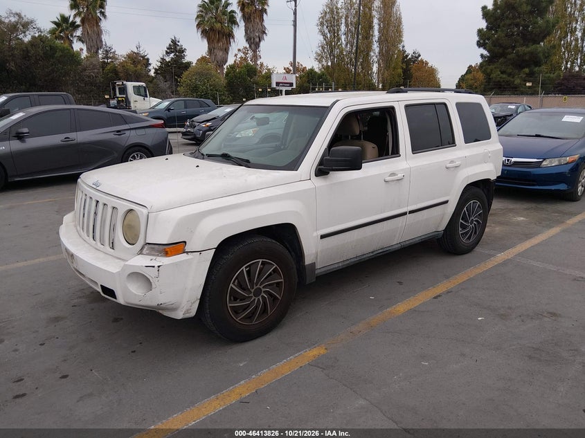 Vin: 1j4nt2gb2ad600233, lot: 46914192, jeep patriot sport 20102