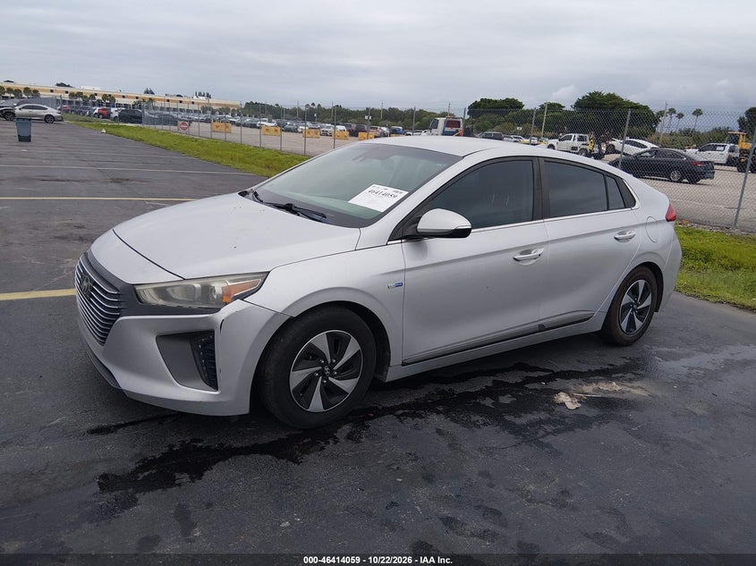 Vin: kmhc75lc3ku105683, lot: 46914426, hyundai ioniq hybrid sel 20192