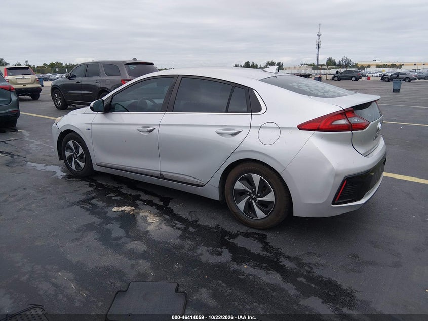 Vin: kmhc75lc3ku105683, lot: 46914426, hyundai ioniq hybrid sel 20193
