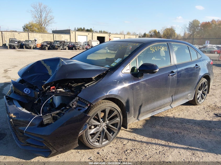 Vin: jtdbdmhe5s3018788, lot: 46914654, toyota corolla hybrid se 20252