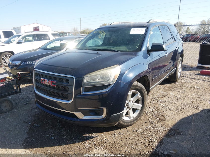 2015 GMC Acadia Sle-1, Лівий перед, IAAI, VIN 1GKKRNED1FJ370548 — фото 2
