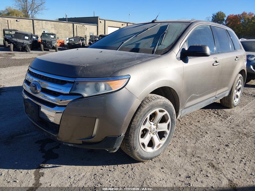 Vin: 2fmdk4jc6dba08292, lot: 46914679, ford edge sel 20132