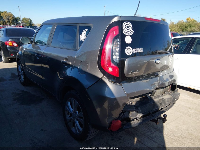 Vin: kndjp3a53g7375636, lot: 46914801, kia soul + 20163
