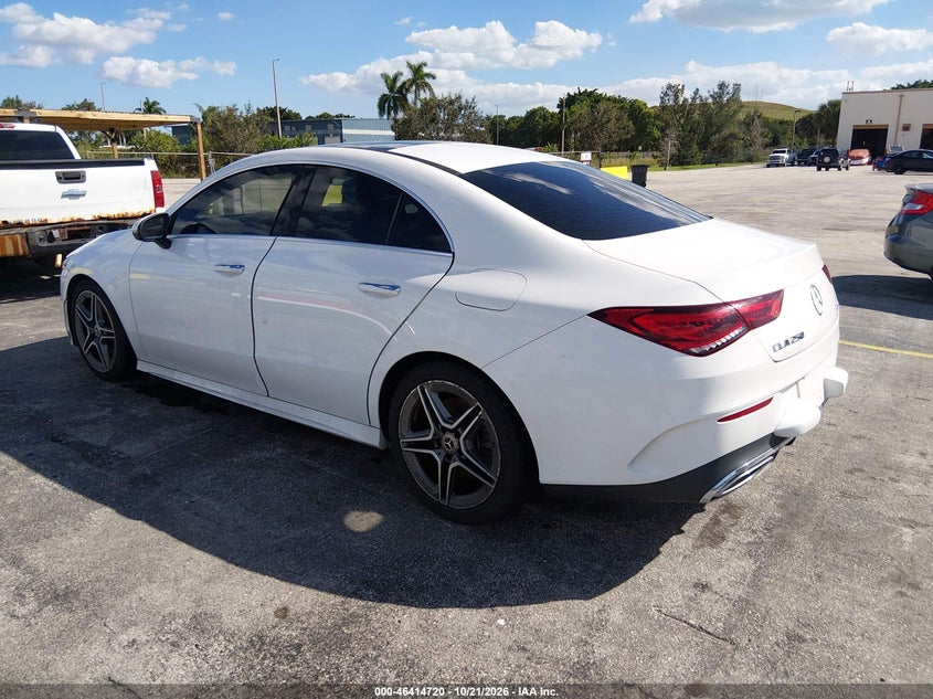 Vin: w1k5j4hb6pn324105, lot: 46915086, mercedes-benz cla 250 coupe 4matic 20233