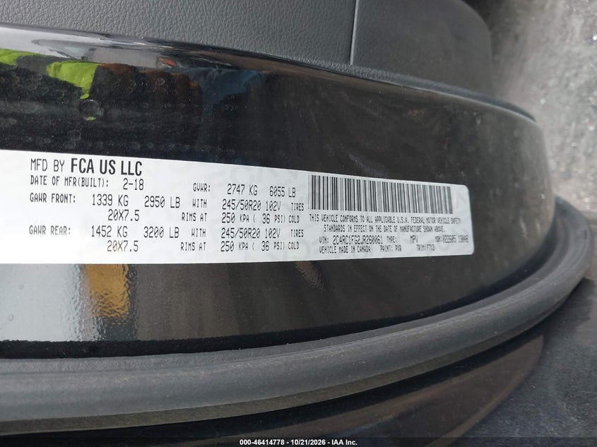 2018 CHRYSLER PACIFICA TOURING PLUS · Фото 9