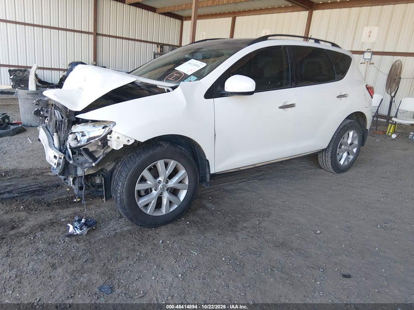Vin: jn8az1mu0cw103499, lot: 46915260, nissan murano sl 20122