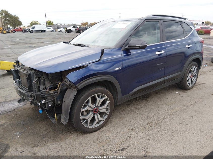 Vin: kndetca22m7084964, lot: 46915352, kia seltos sx turbo 20212