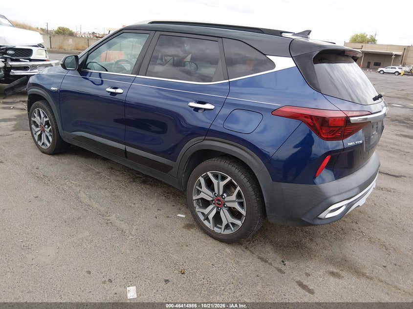 Vin: kndetca22m7084964, lot: 46915352, kia seltos sx turbo 20213