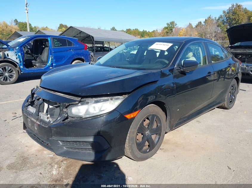 Vin: 19xfc2f58ge025987, lot: 46915397, honda civic lx 20162