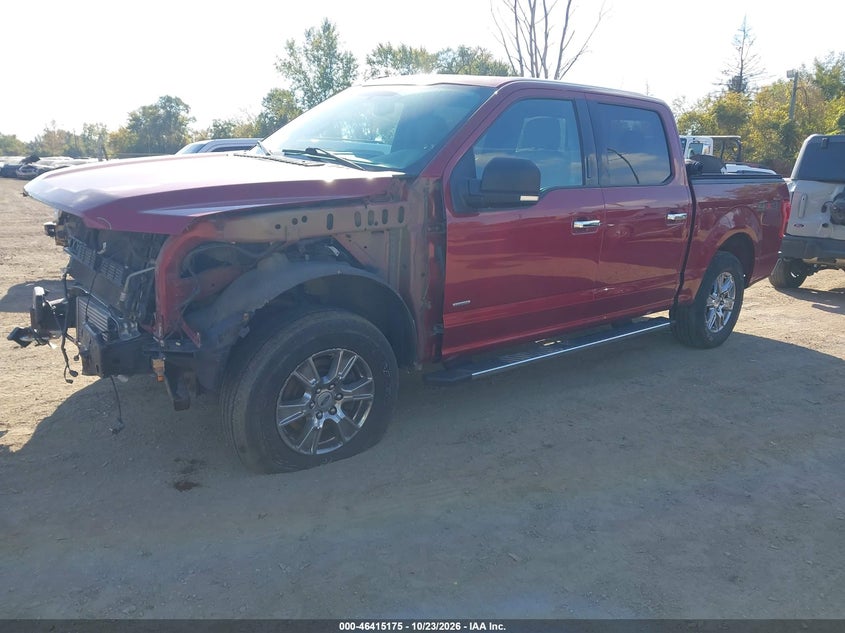 Vin: 1ftew1eg9gfc74319, lot: 46915541, ford f-150 xlt 20162