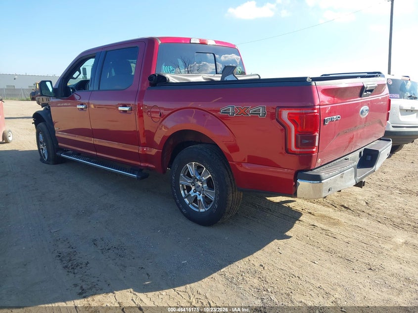 Vin: 1ftew1eg9gfc74319, lot: 46915541, ford f-150 xlt 20163