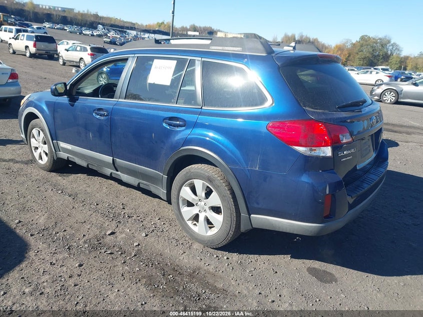 Vin: 4s4brbkc1b3342779, lot: 46915565, subaru outback 2.5i limited 20113